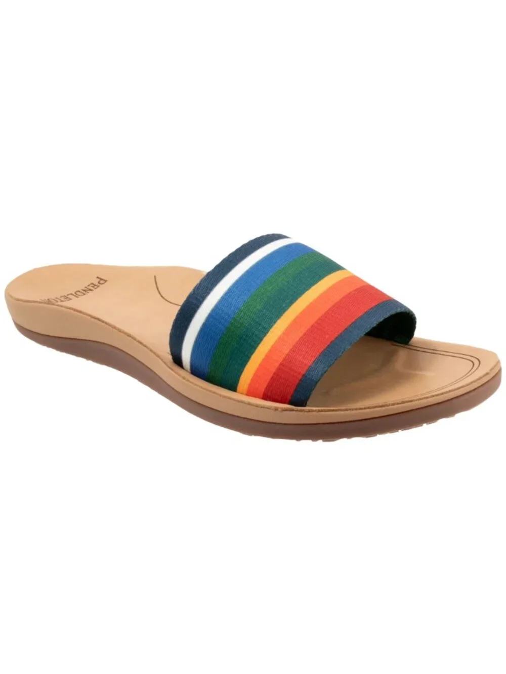 Pendleton Crater Lake National Park Slide Sandals Rainbow Stripe Size 8